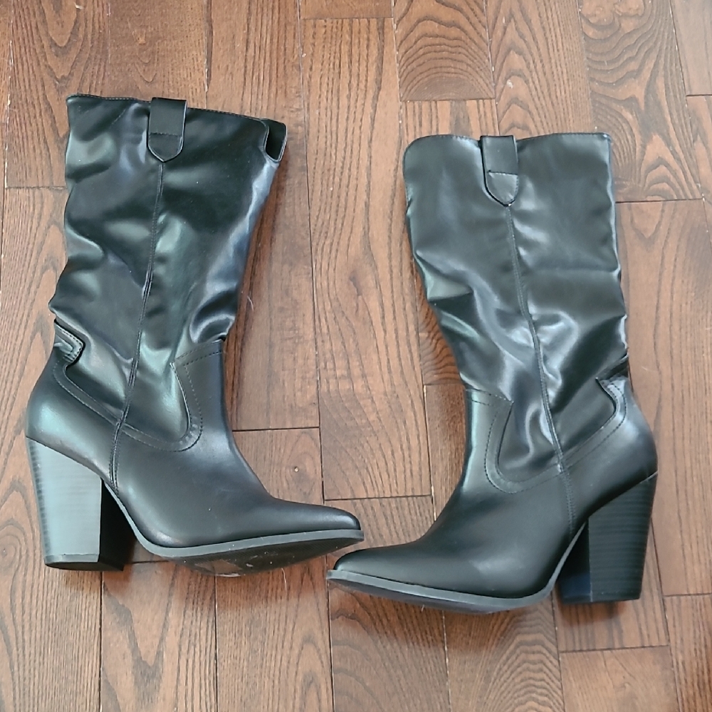 New Wild Diva Black Women's Cowboy Boots Size 9